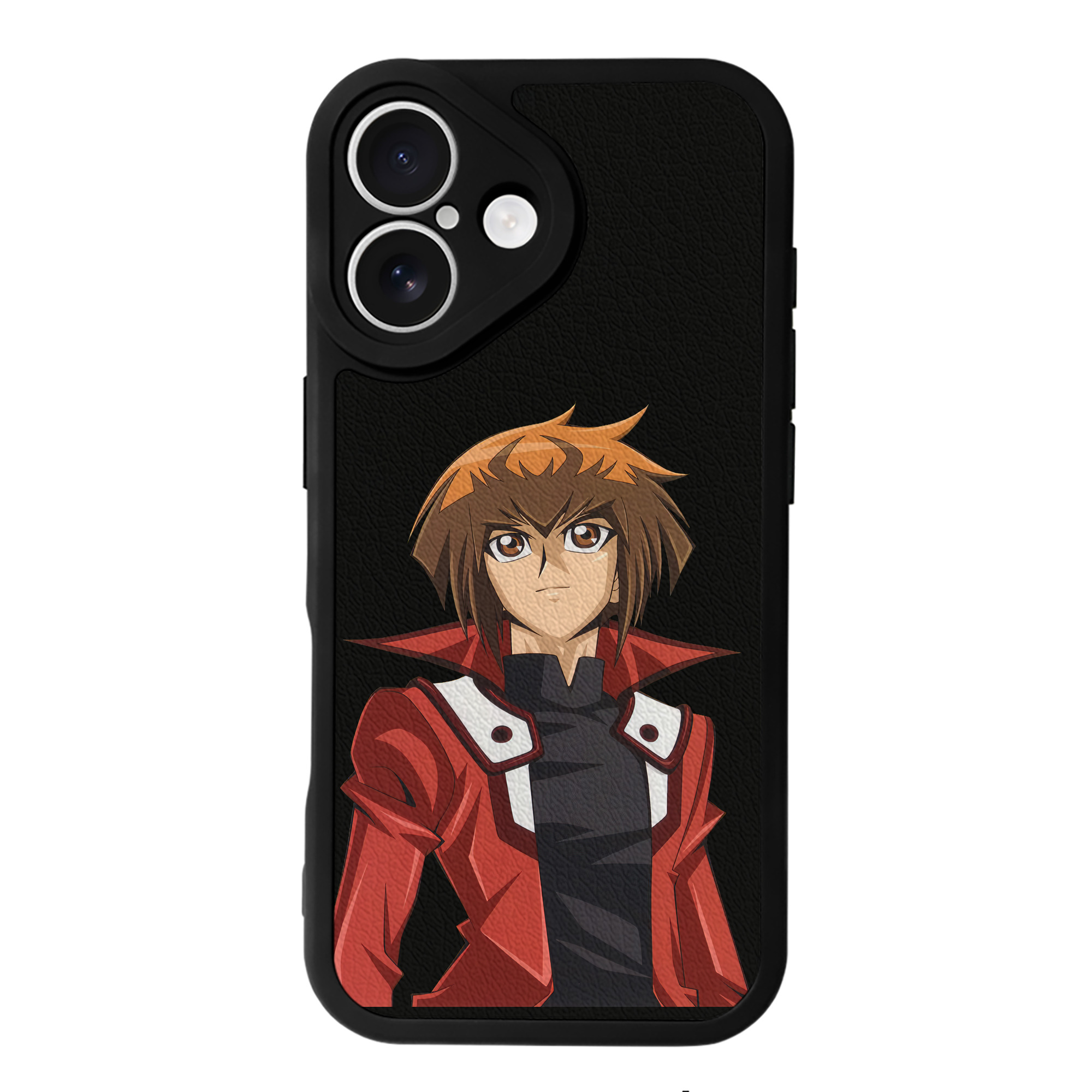 （画像用） 遊☆戯☆王 Yu-Gi-Oh! 【iPhone 16シリーズ対応】シリコンスマホケース（レザー調） 材質：シリコン
